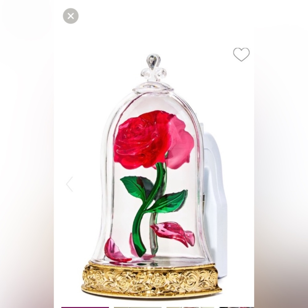 Beauty and the beast wallflower Bath & Body Works Red Rose Glass Dome